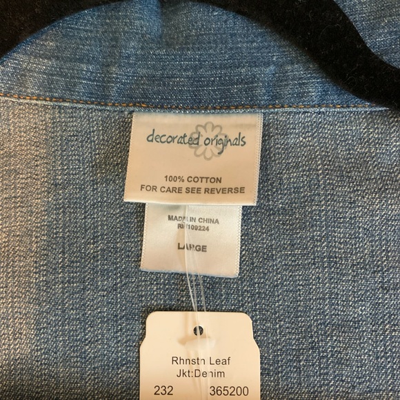 012 NWT embellished Jean Jacket - Picture 7 of 7